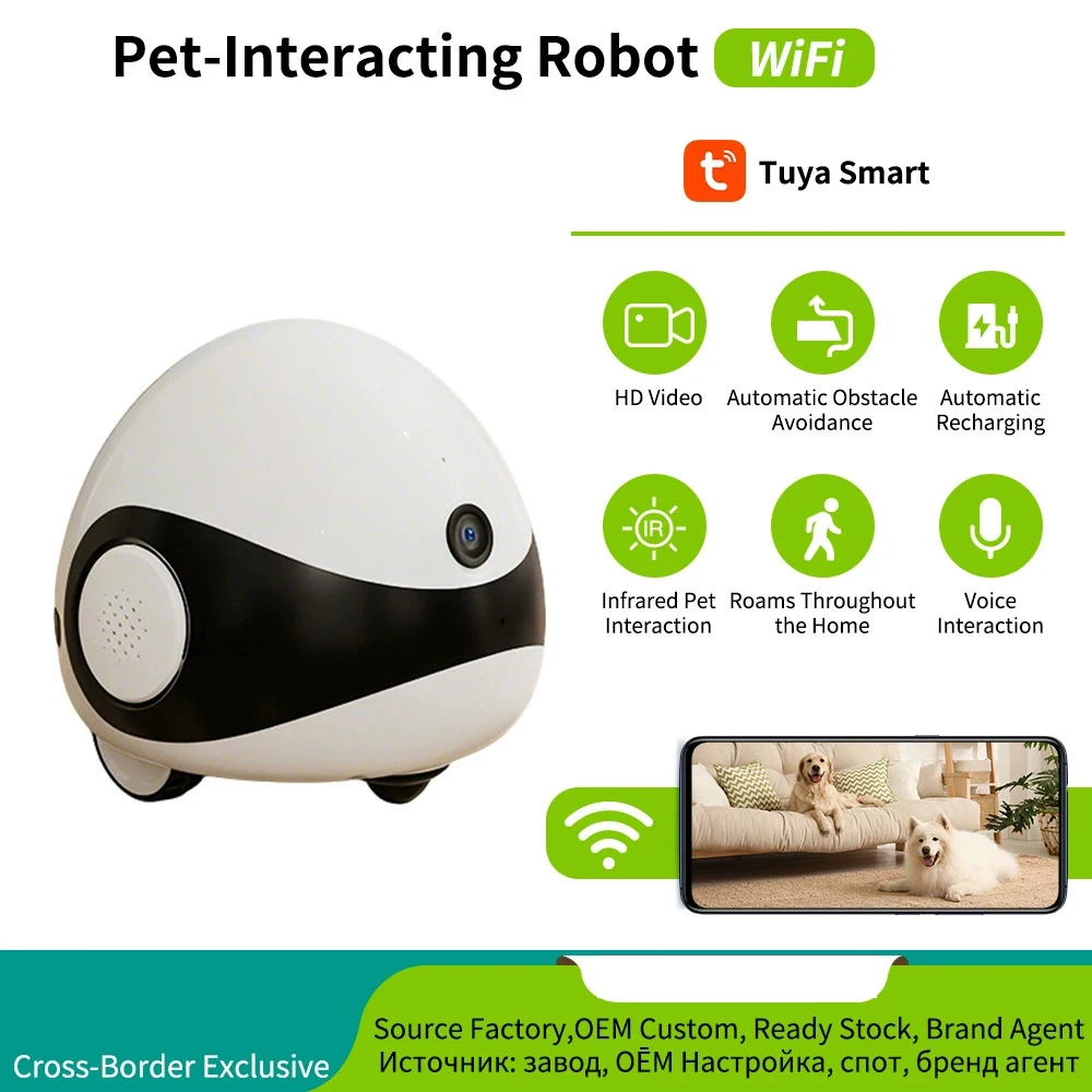 Smart Home Camera Ezviz - Cámara Robot WIFI 2MP para Perros,
